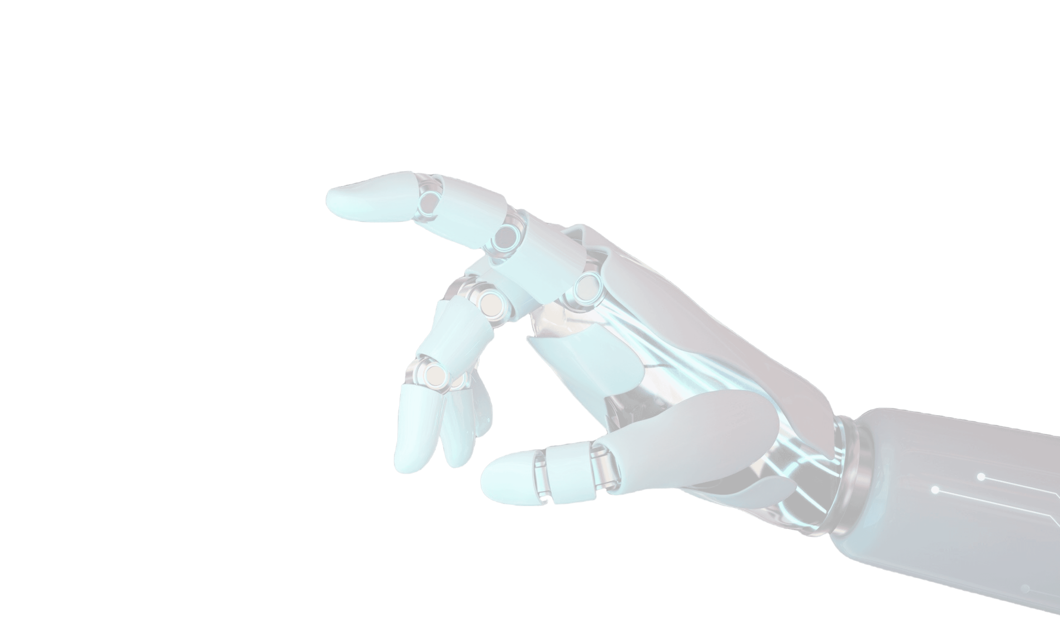 robot hand finger point